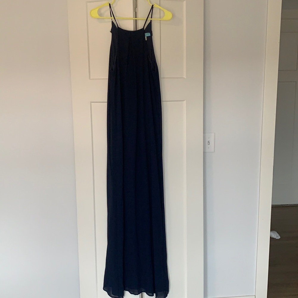 Navy maxi dress